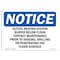 Signmission OSHA Notice, 5" Height, Glycol Heating System Buried Below Floor Sign, 7" X 5", Landscape OS-NS-D-57-L-13134 - alternate 1
